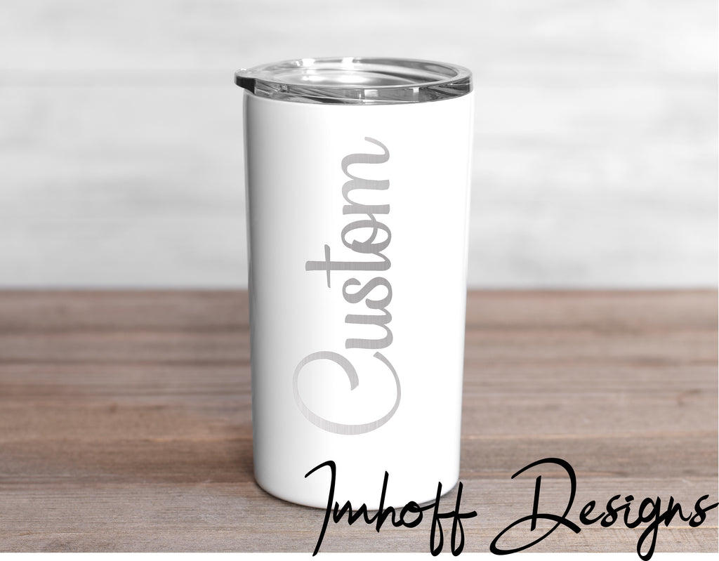 Custom Engraved Maars 12oz Beverage Steel Tumbler with Gloss Finish