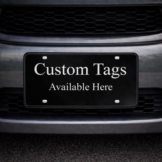 Design Your Own Mirrored Acrylic License Plate
