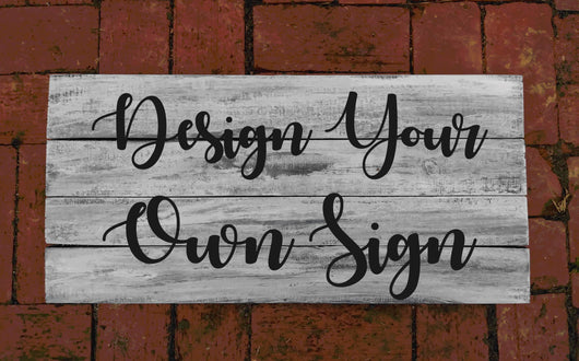 Rustic Wood Pallet Sign Design Your Own