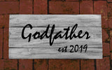 Rustic Wood Pallet Sign Godfather Script