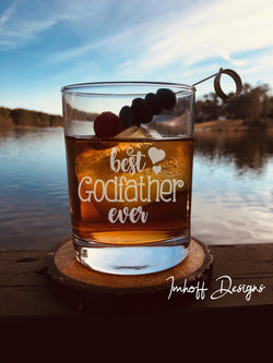 Godfather Gift | Rocks Glass | Best Godfather Ever