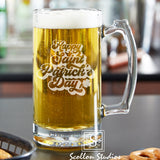 Happy Saint Patrick's Day! Beer Glass