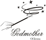 Personalized Godmother Gift | Wine Glass