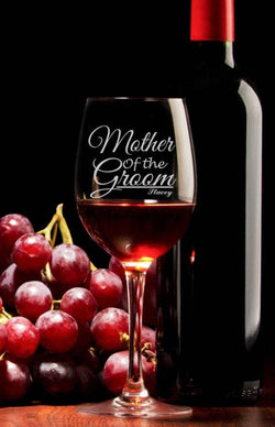 Mother Of The Groom Wine Glass, Wedding, Wedding Party, Wedding Gift