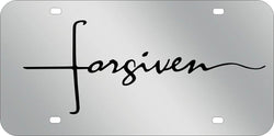 Forgiven Mirrored Acrylic License Plate