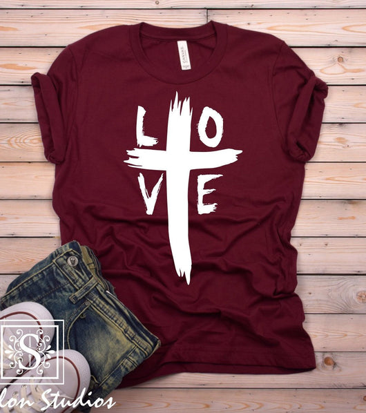 Love Christian Cross Shirt