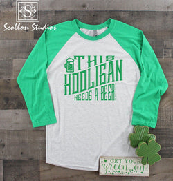 St. Patricks Day Raglan