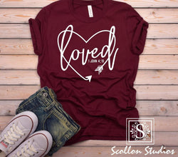 Loved 1 John 4:19 T- Shirt