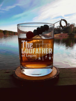 Personalized Godfather Gift | Rocks Glass | Godfather Mobile