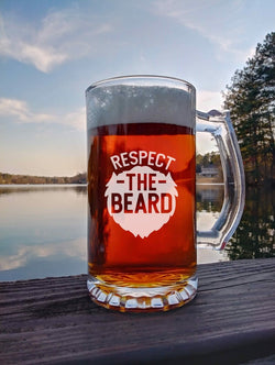 Respect The Beard Beer Glass