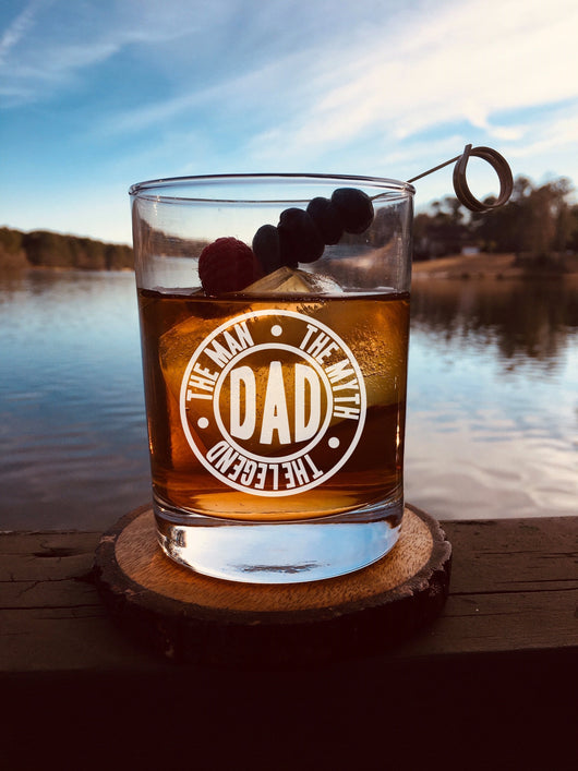 Dad whiskey Glass